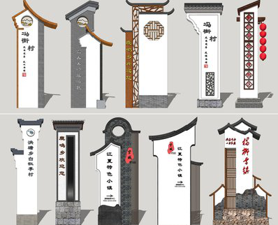 合川美丽乡村标识标牌有哪些分类？