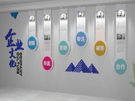 合川企业文化墙需要传递什么办公文化？